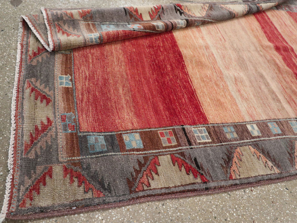 Vintage Turkish Anatolian Wide Gallery Runner, No.33339 - Galerie Shabab
