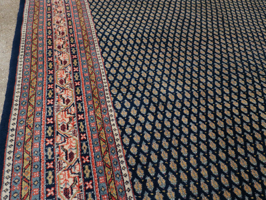 Vintage Persian Mir Square Room Size Carpet, No.33345 - Galerie Shabab