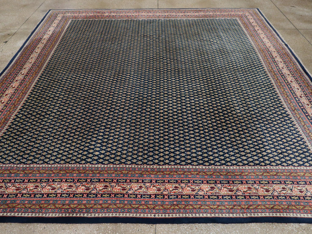 Vintage Persian Mir Square Room Size Carpet, No.33345 - Galerie Shabab