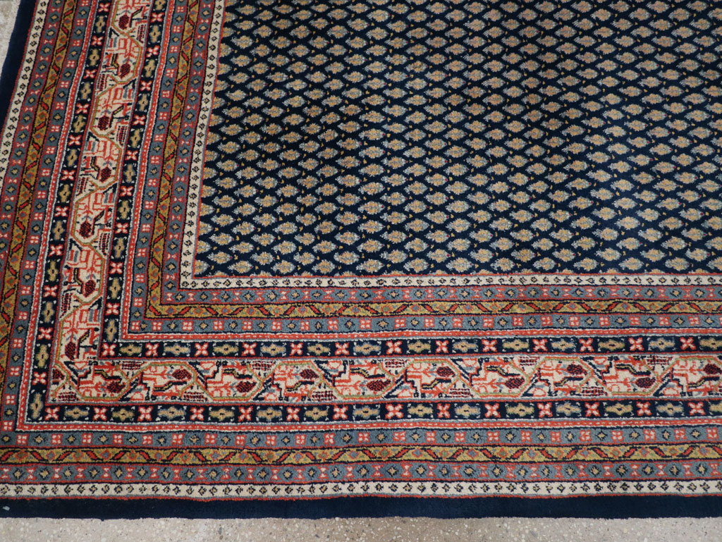 Vintage Persian Mir Square Room Size Carpet, No.33345 - Galerie Shabab