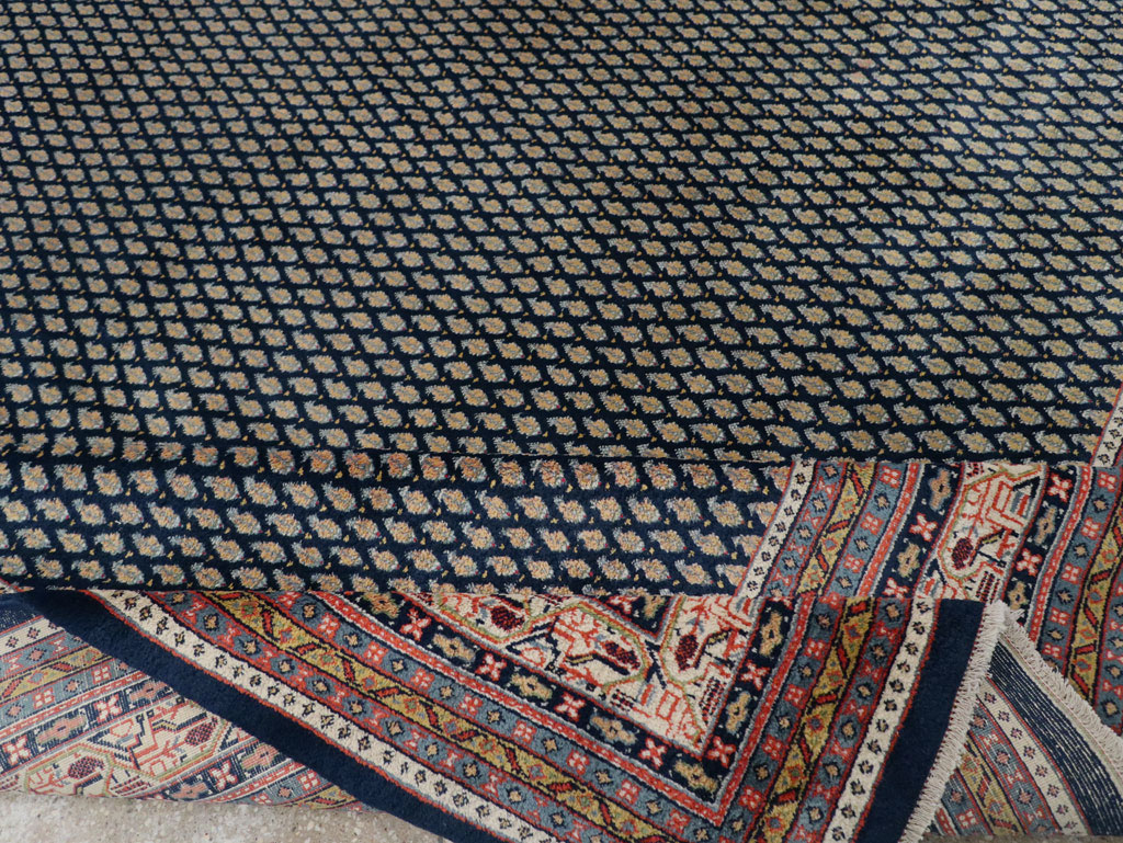 Vintage Persian Mir Square Room Size Carpet, No.33345 - Galerie Shabab