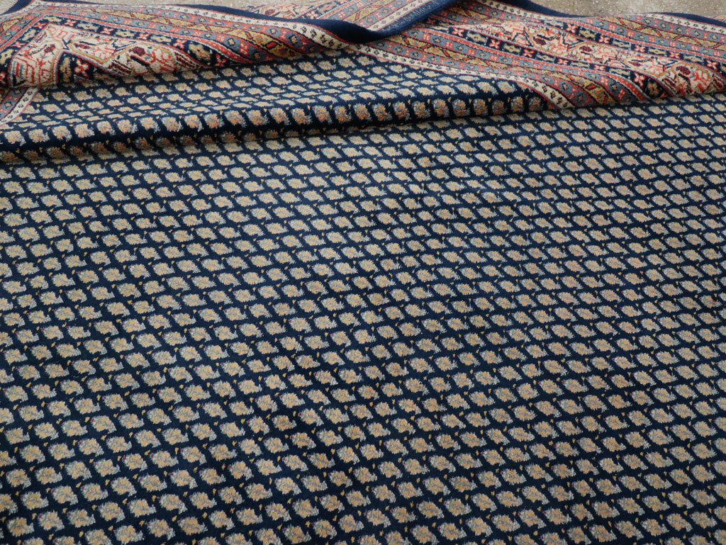 Vintage Persian Mir Square Room Size Carpet, No.33345 - Galerie Shabab