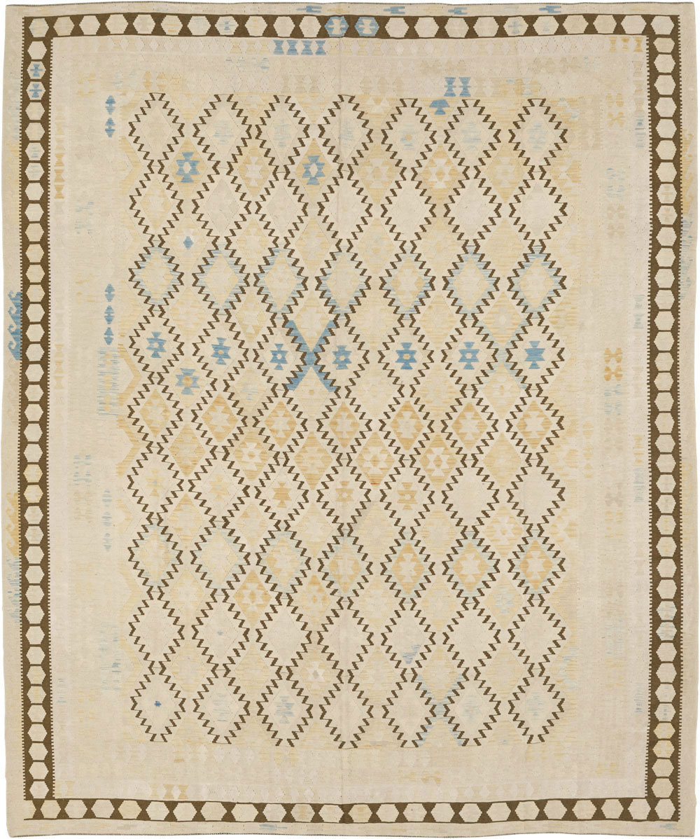Vintage Turkish Flatweave Kilim Large Carpet, No.33347 - Galerie Shabab