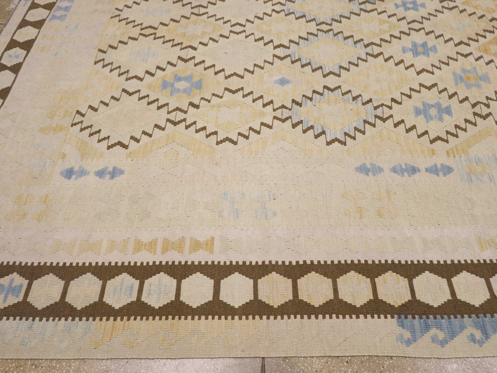 Vintage Turkish Flatweave Kilim Large Carpet, No.33347 - Galerie Shabab