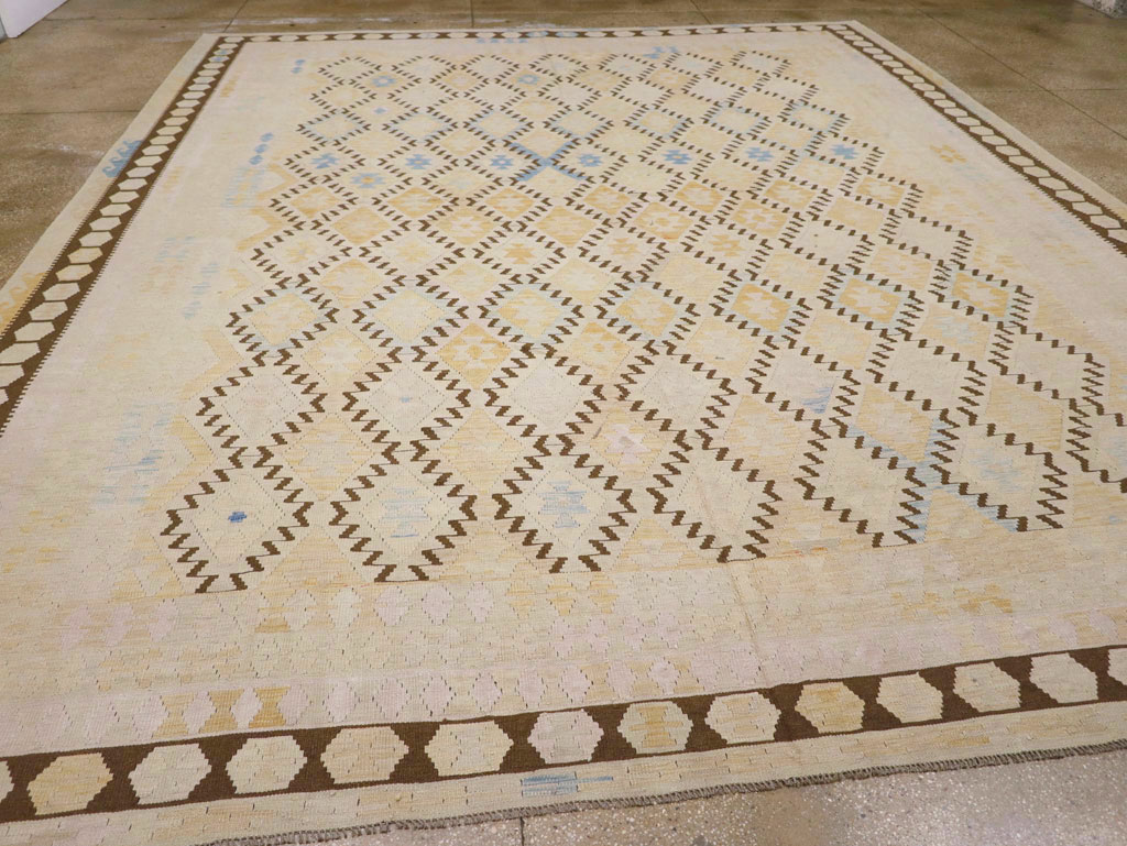 Vintage Turkish Flatweave Kilim Large Carpet, No.33347 - Galerie Shabab