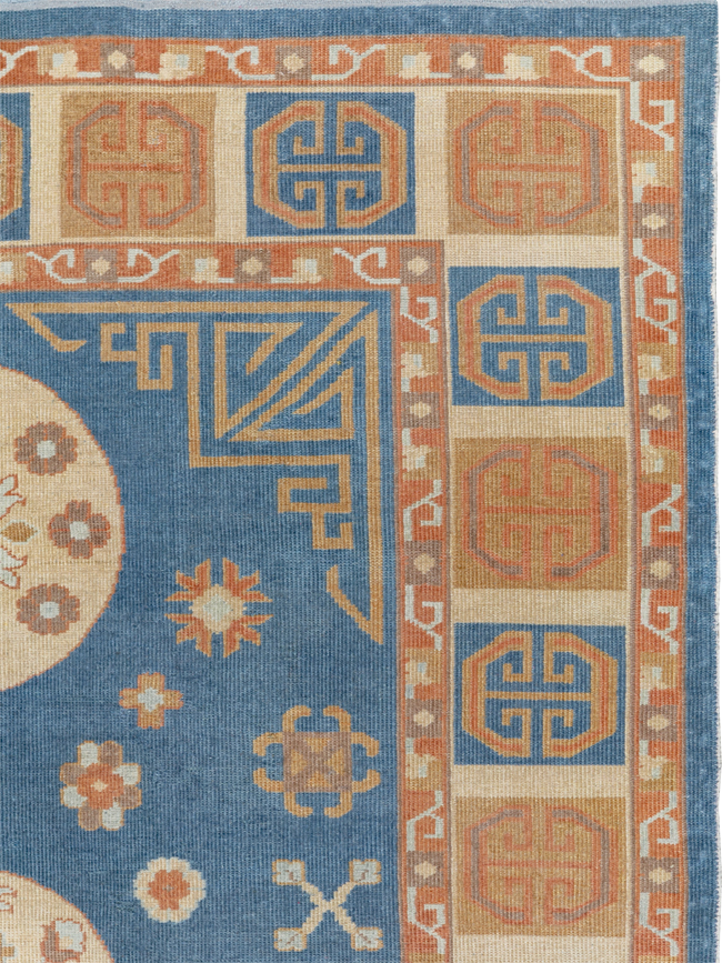 Vintage East Turkestan Khotan Room Size Carpet, No.33352 - Galerie Shabab