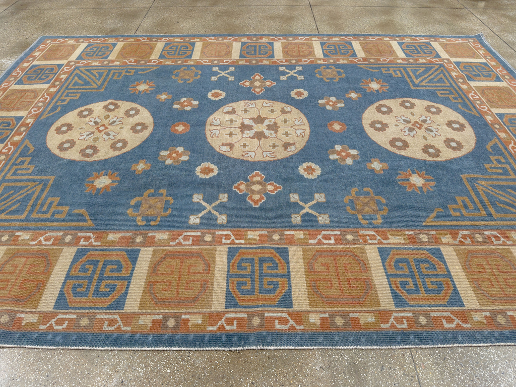 Vintage East Turkestan Khotan Room Size Carpet, No.33352 - Galerie Shabab