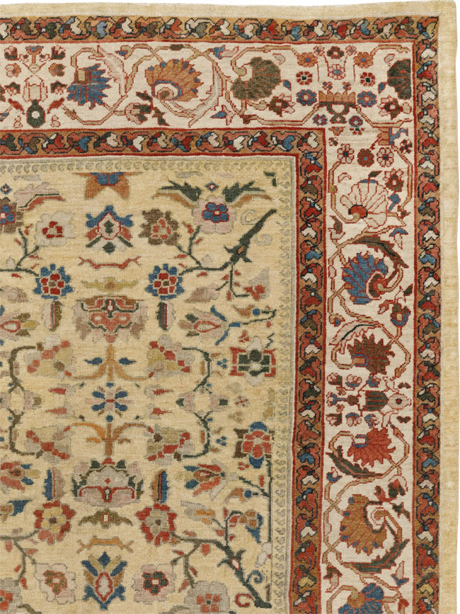 Antique Persian Mahal Room Size Carpet, No.33354 - Galerie Shabab