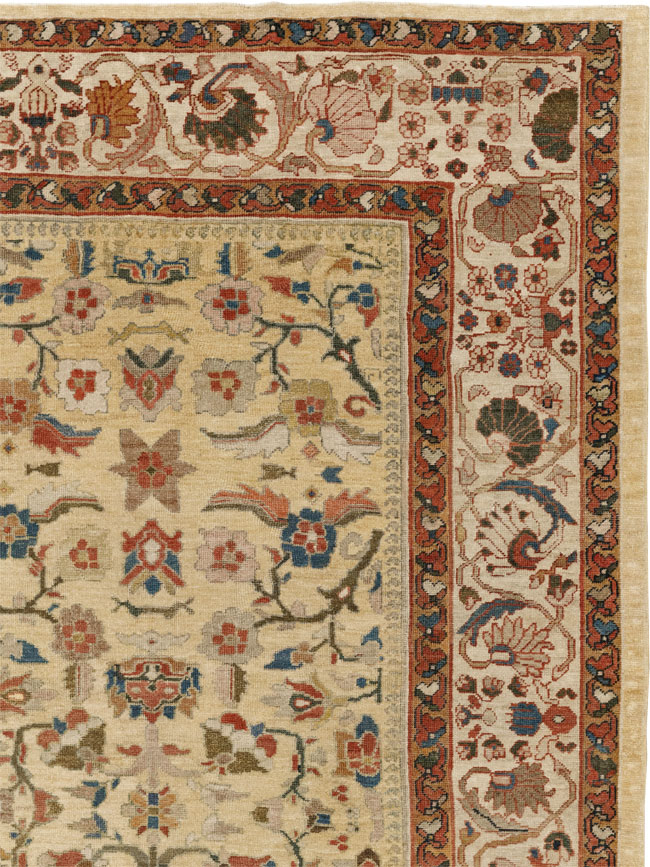 Antique Persian Mahal Room Size Carpet, No.33354 - Galerie Shabab
