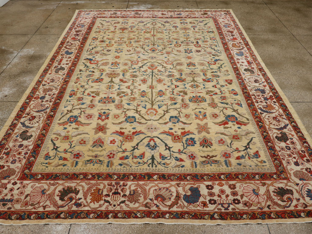 Antique Persian Mahal Room Size Carpet, No.33354 - Galerie Shabab