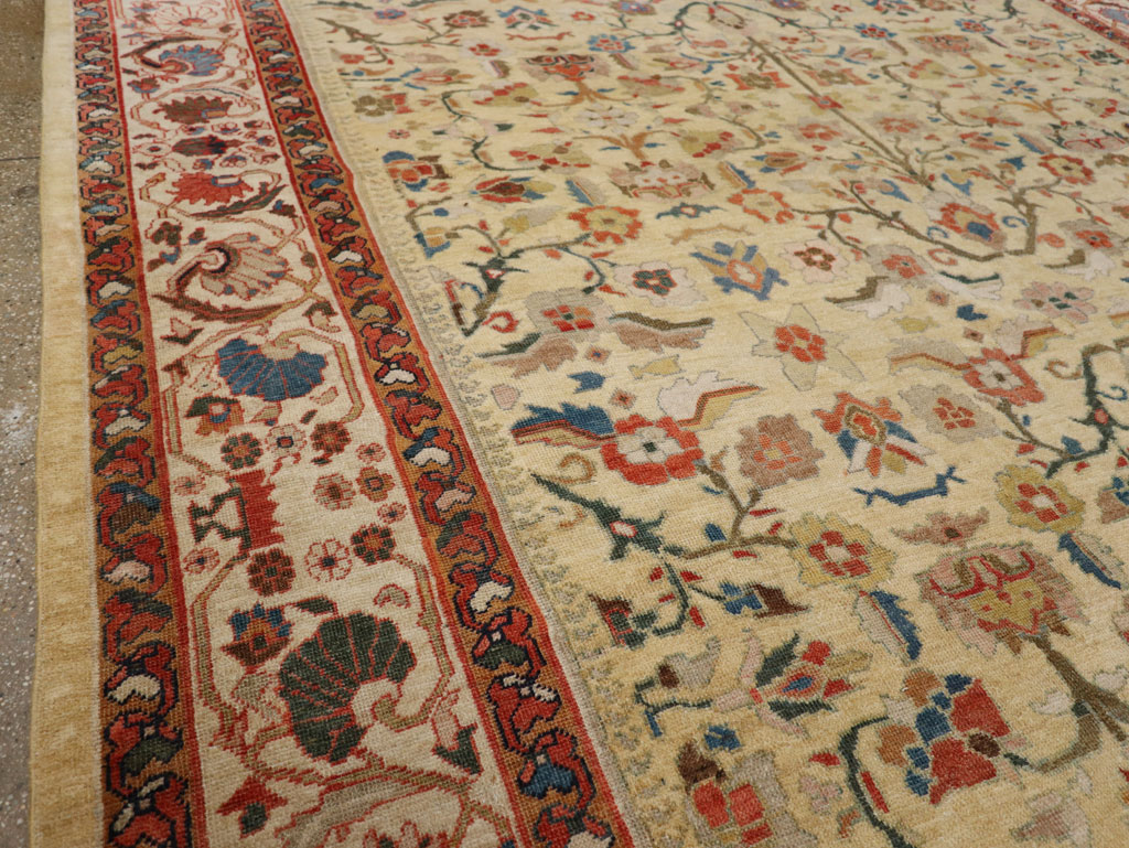 Antique Persian Mahal Room Size Carpet, No.33354 - Galerie Shabab