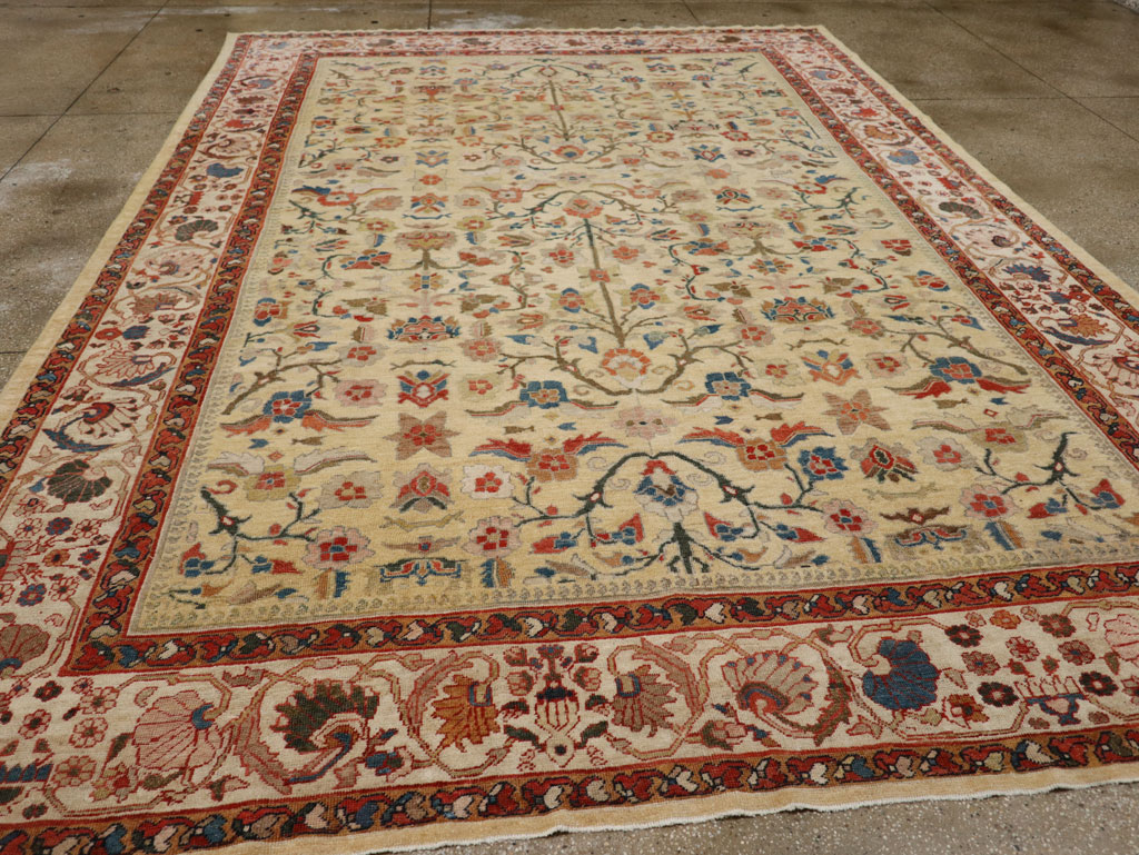 Antique Persian Mahal Room Size Carpet, No.33354 - Galerie Shabab