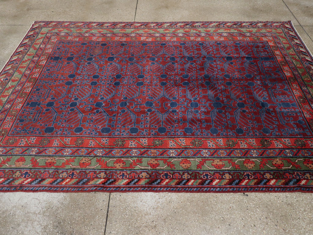 Antique East Turkestan Khotan Accent Rug, No.33356 - Galerie Shabab