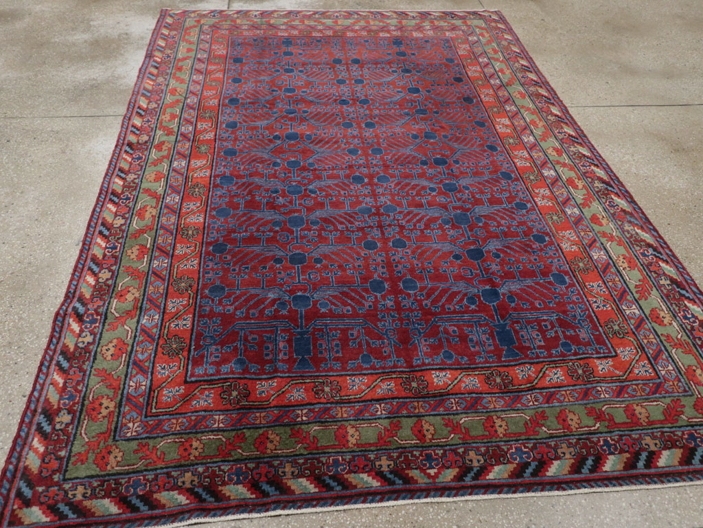 Antique East Turkestan Khotan Accent Rug, No.33356 - Galerie Shabab