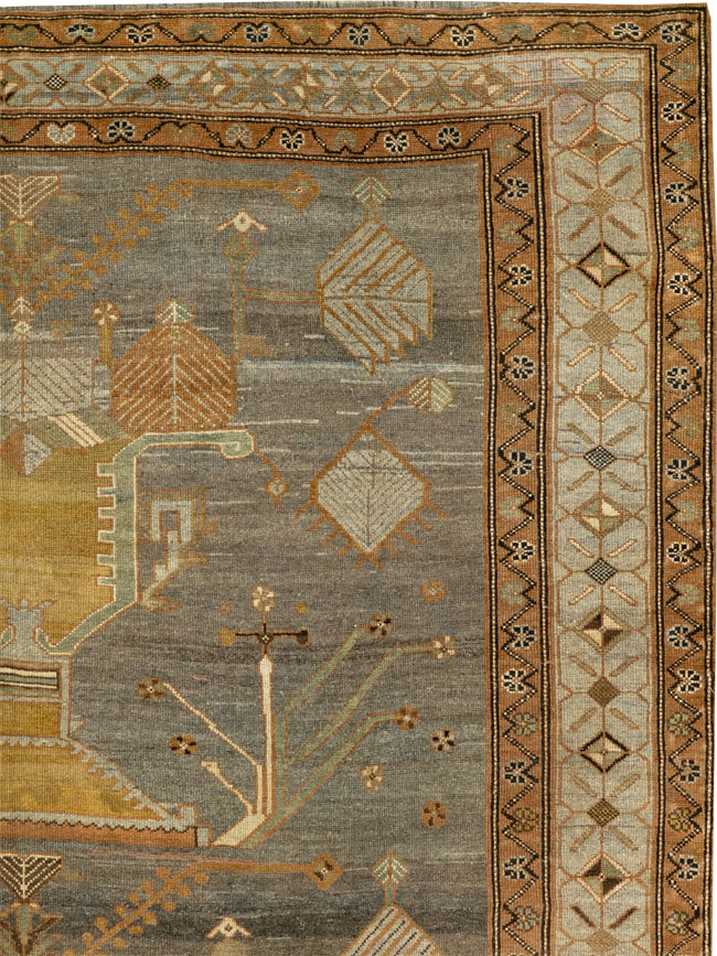 Antique Persian Kurdish Gallery Carpet, No.33359 - Galerie Shabab