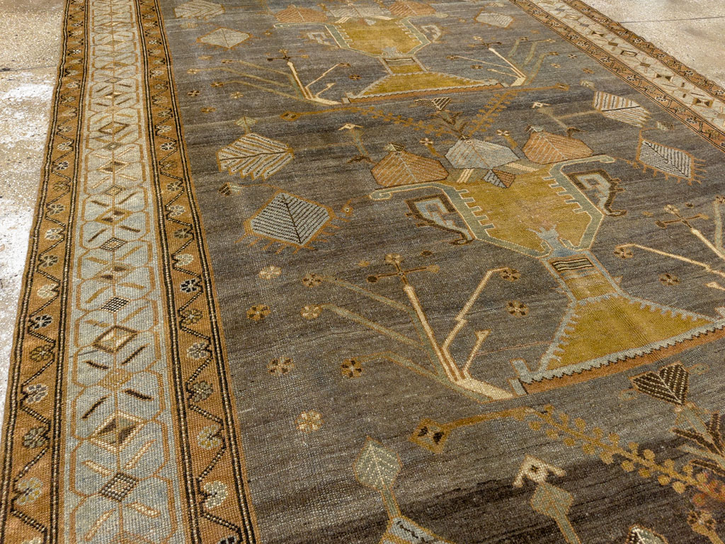 Antique Persian Kurdish Gallery Carpet, No.33359 - Galerie Shabab