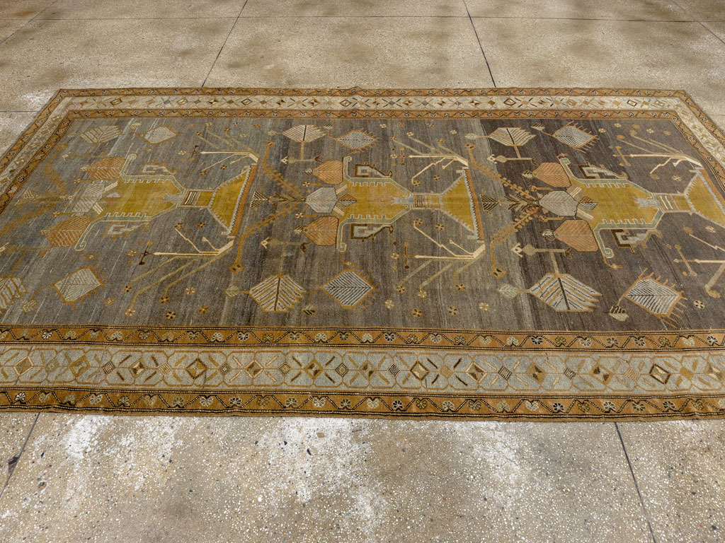 Antique Persian Kurdish Gallery Carpet, No.33359 - Galerie Shabab