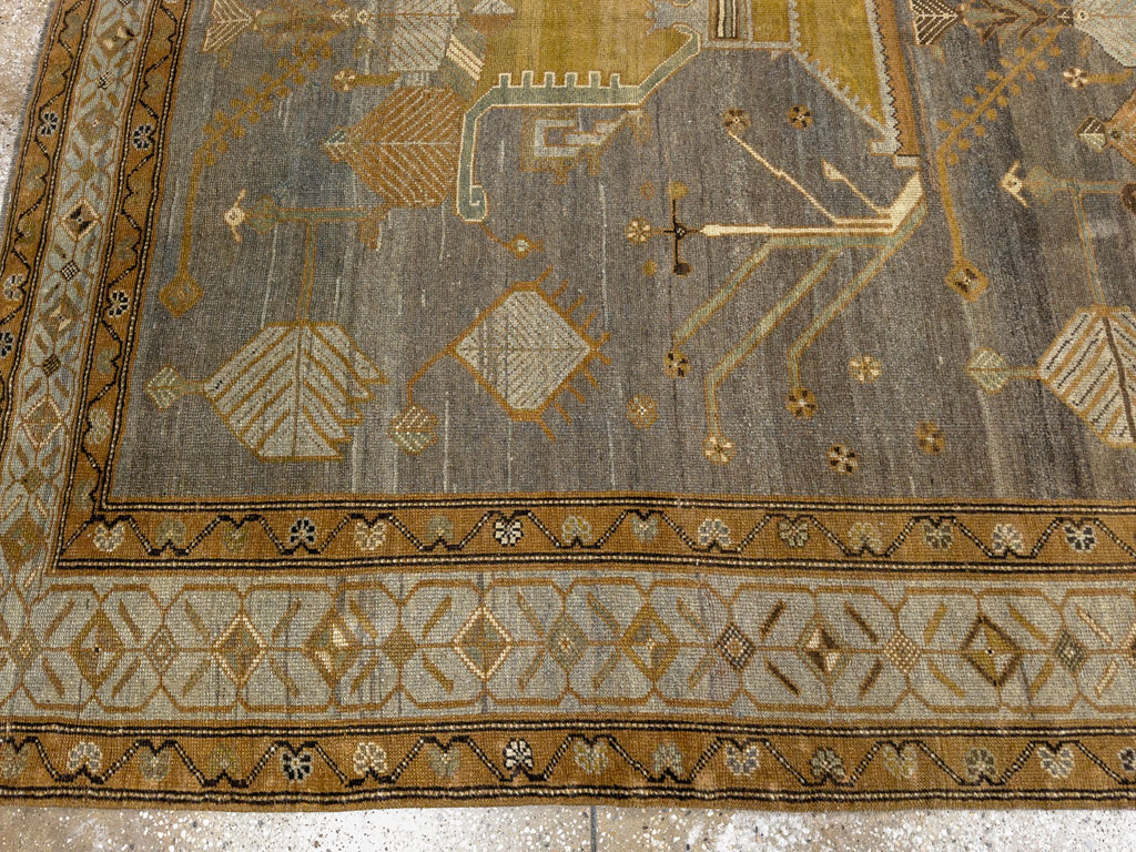 Antique Persian Kurdish Gallery Carpet, No.33359 - Galerie Shabab