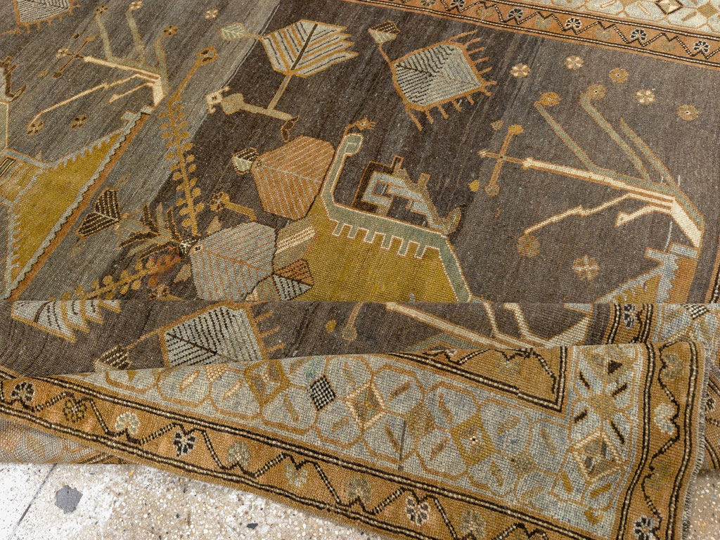 Antique Persian Kurdish Gallery Carpet, No.33359 - Galerie Shabab