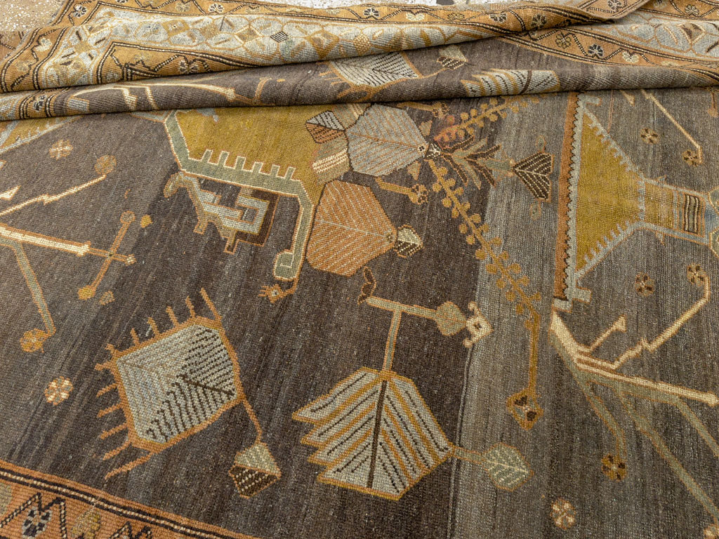 Antique Persian Kurdish Gallery Carpet, No.33359 - Galerie Shabab