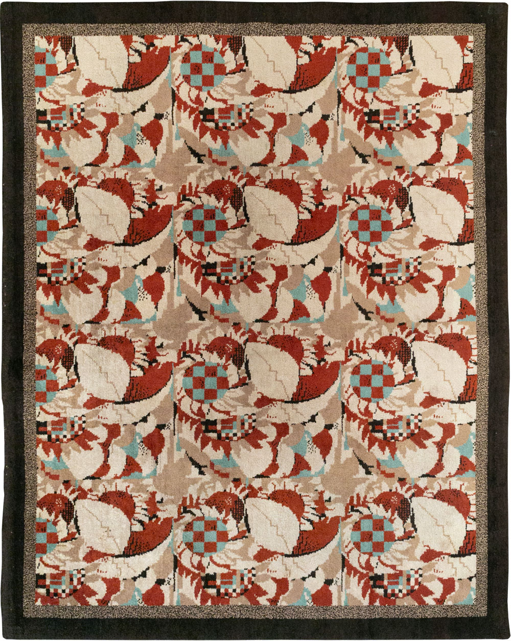 Vintage French Art Deco Room Size Carpet, No.33360 - Galerie Shabab