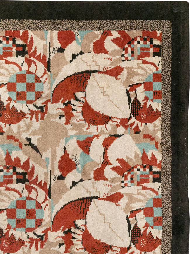 Vintage French Art Deco Room Size Carpet, No.33360 - Galerie Shabab