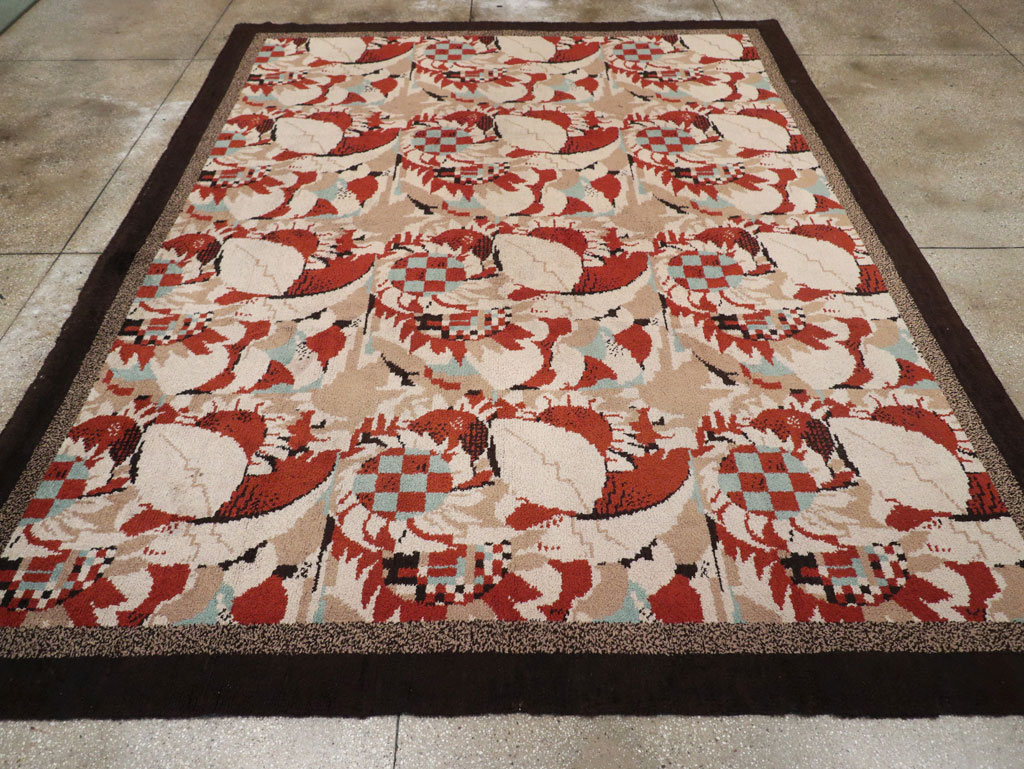 Vintage French Art Deco Room Size Carpet, No.33360 - Galerie Shabab