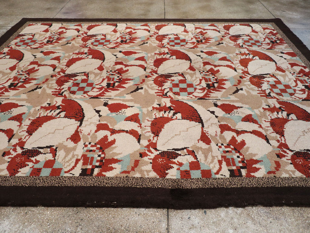 Vintage French Art Deco Room Size Carpet, No.33360 - Galerie Shabab