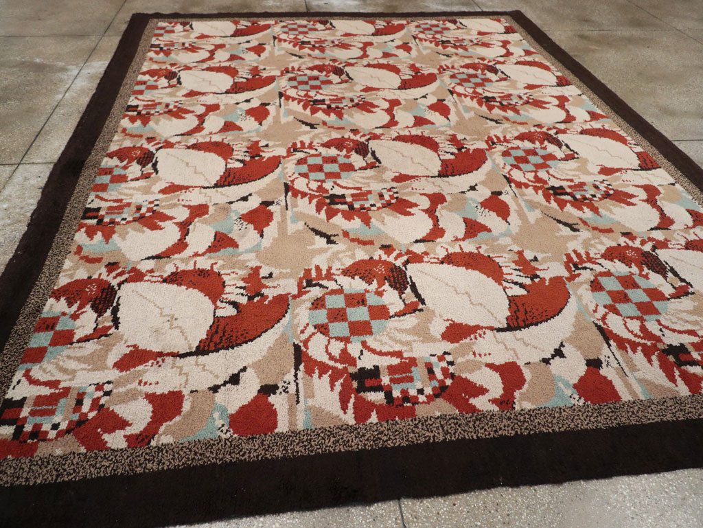 Vintage French Art Deco Room Size Carpet, No.33360 - Galerie Shabab