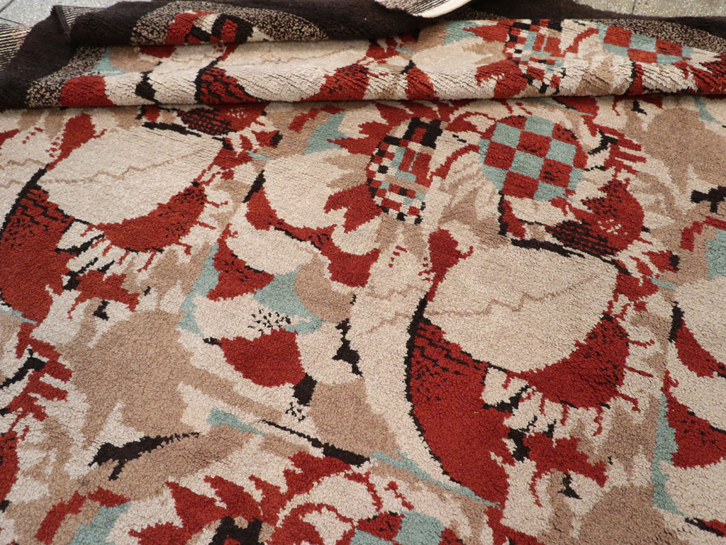 Vintage French Art Deco Room Size Carpet, No.33360 - Galerie Shabab