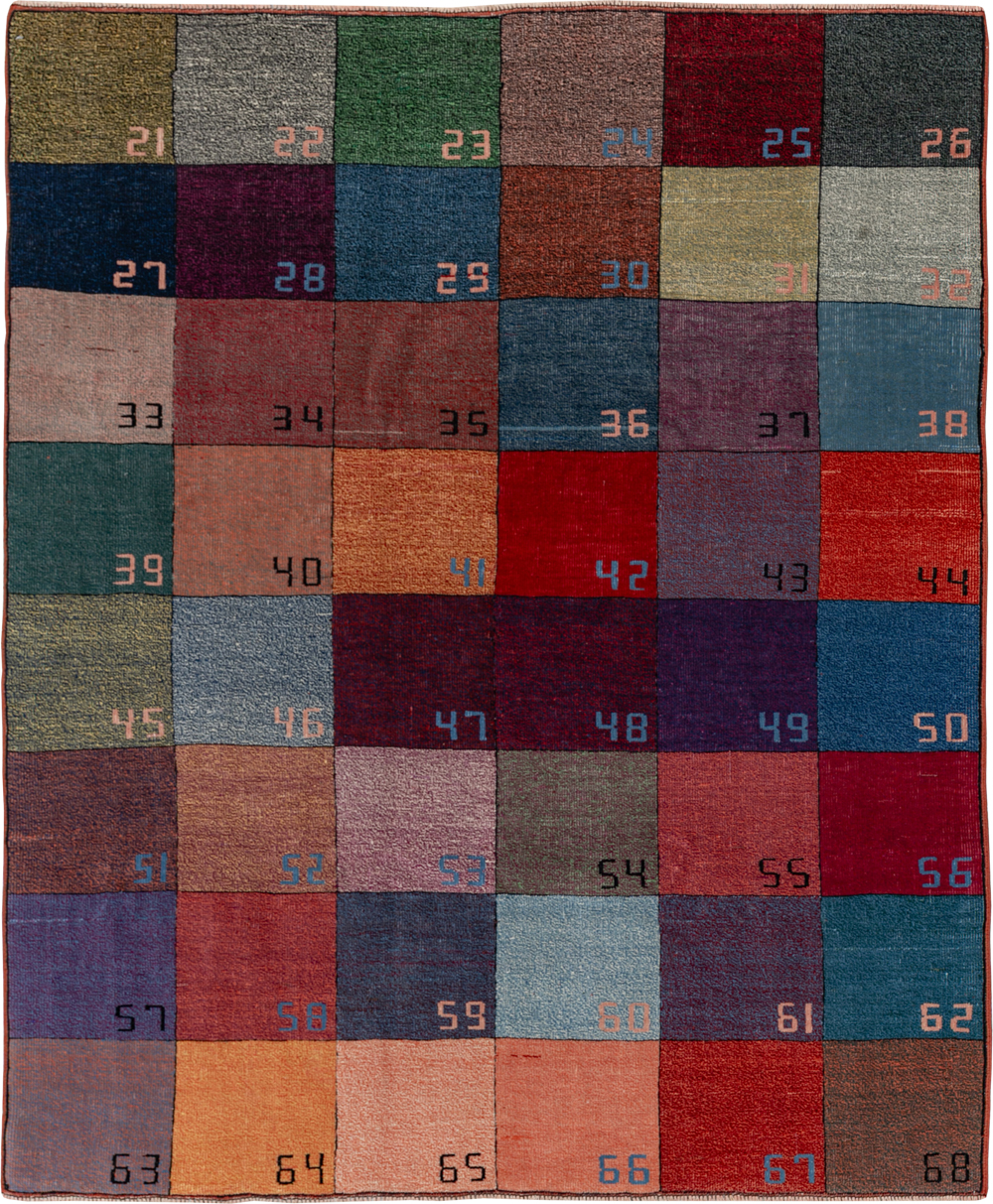Vintage Turkish Anatolian Accent Rug, No.33364 - Galerie Shabab