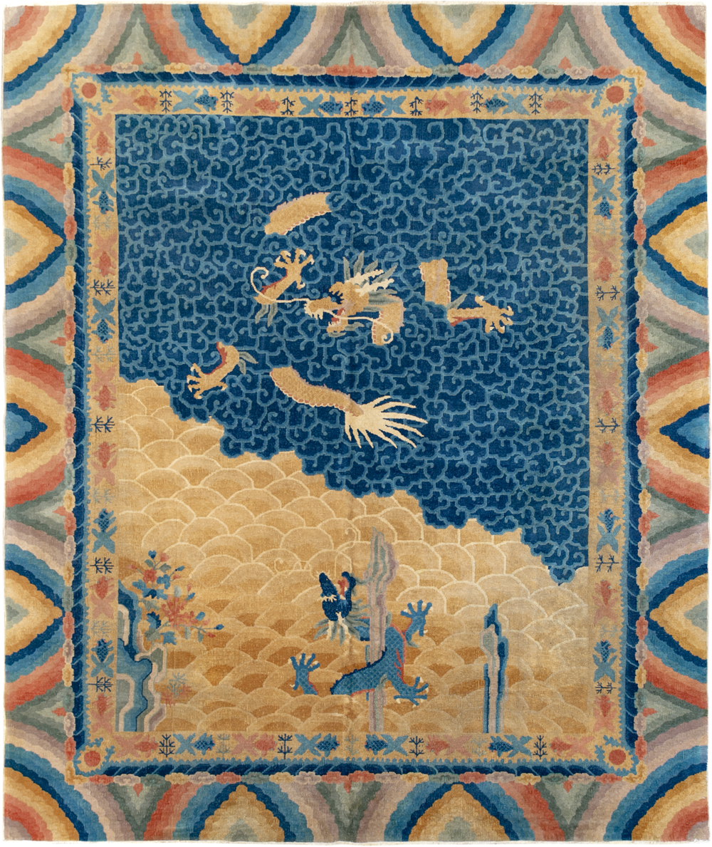 Antique Chinese Peking Room Size Carpet, No.33365 - Galerie Shabab