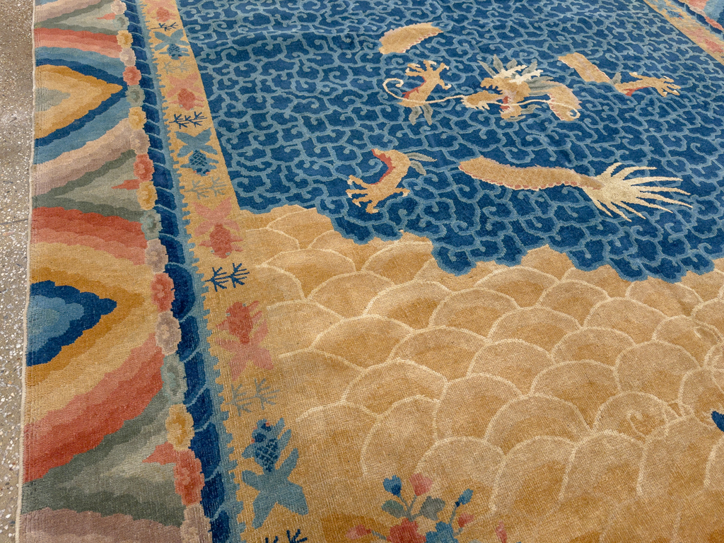 Antique Chinese Peking Room Size Carpet, No.33365 - Galerie Shabab