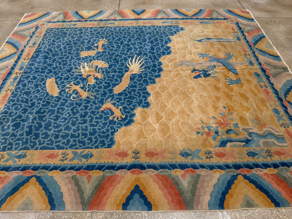 Antique Chinese Peking Room Size Carpet, No.33365 - Galerie Shabab