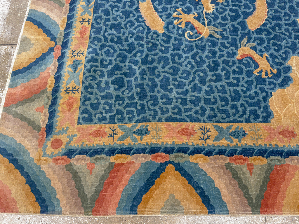 Antique Chinese Peking Room Size Carpet, No.33365 - Galerie Shabab
