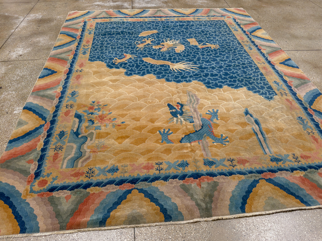 Antique Chinese Peking Room Size Carpet, No.33365 - Galerie Shabab