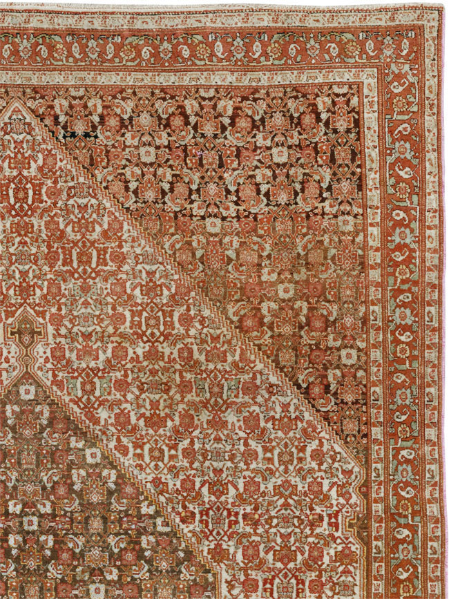 Antique Persian Senneh Accent Rug, No.33366 - Galerie Shabab