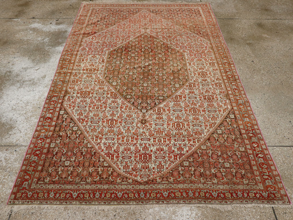 Antique Persian Senneh Accent Rug, No.33366 - Galerie Shabab