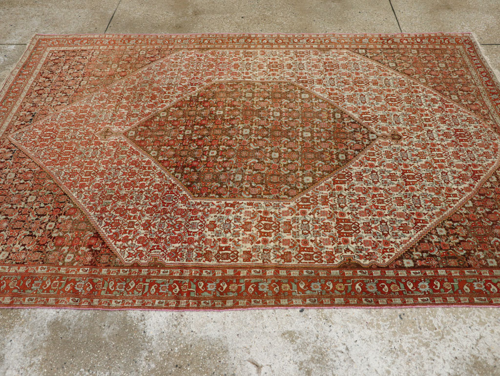 Antique Persian Tabriz Accent Rug, No.33366 - Galerie Shabab