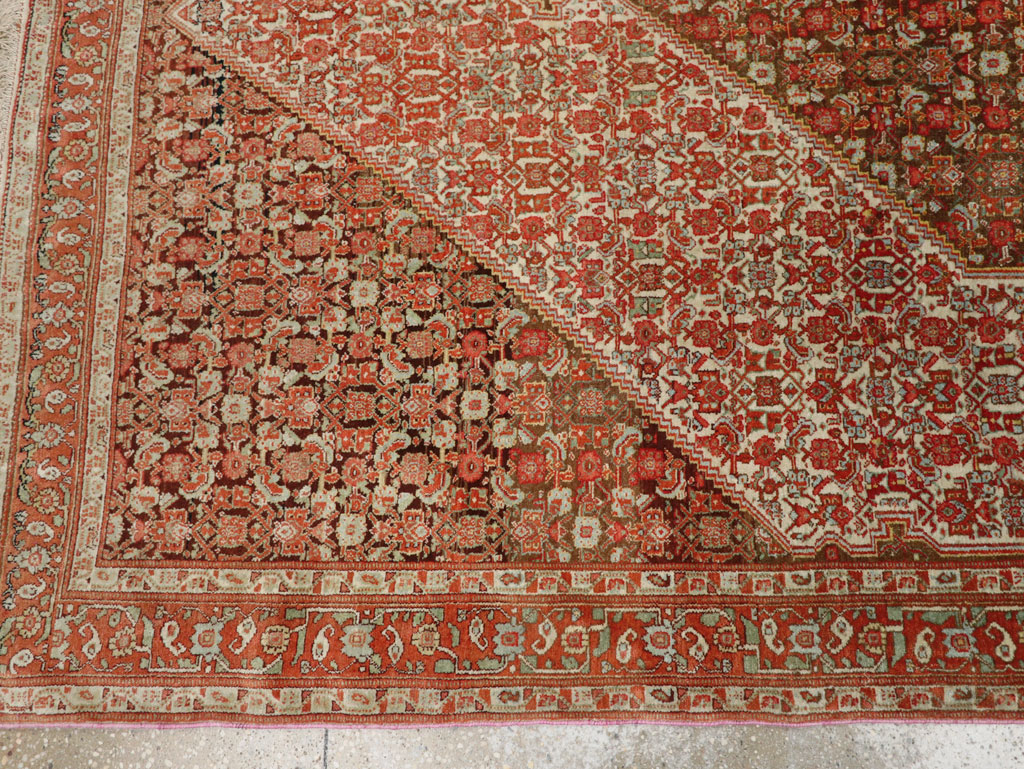 Antique Persian Senneh Accent Rug, No.33366 - Galerie Shabab