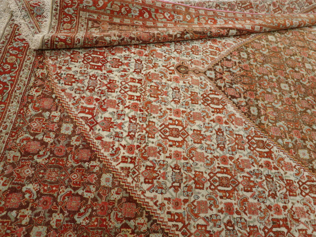 Antique Persian Senneh Accent Rug, No.33366 - Galerie Shabab