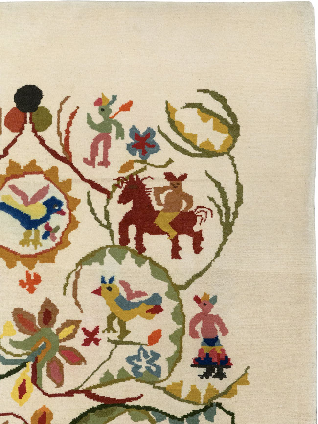 Mid-20th Century Art Deco Carpet By Olga Fisch, No.33367 - Galerie Shabab