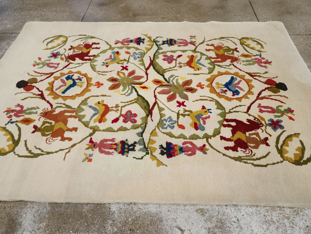 Mid-20th Century Art Deco Carpet By Olga Fisch, No.33367 - Galerie Shabab