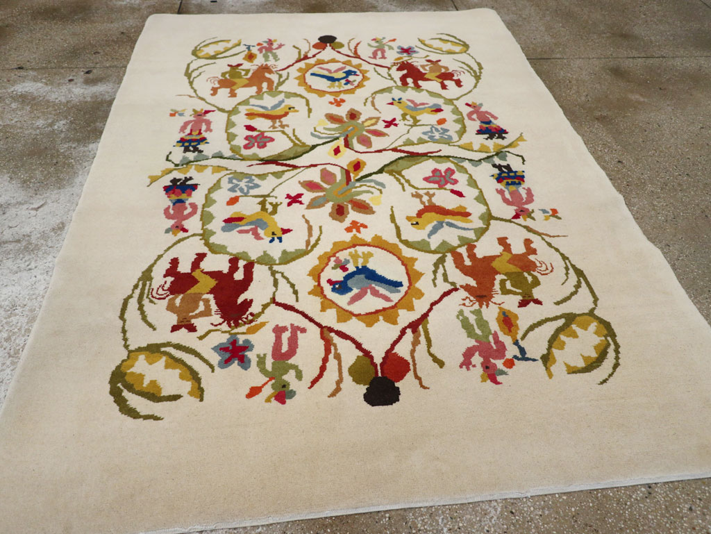 Mid-20th Century Art Deco Carpet By Olga Fisch, No.33367 - Galerie Shabab