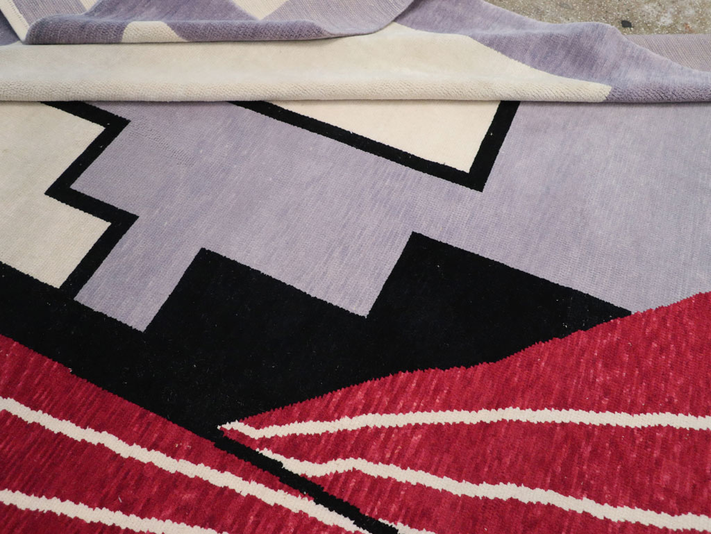 Modern Turkish Art Deco Square Room Size Carpet, No.33368 - Galerie Shabab