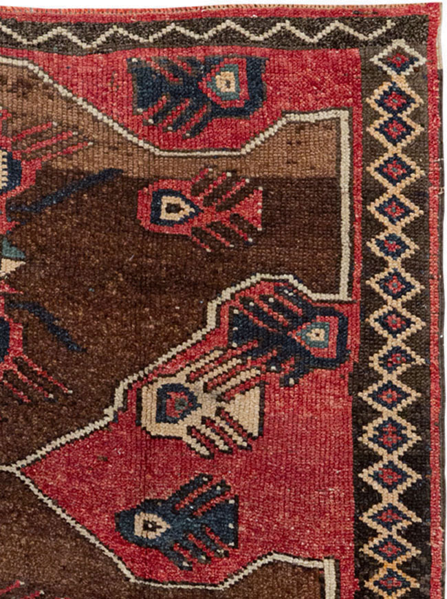 Vintage Turkish Anatolian Wide Gallery Runner, No.33369 - Galerie Shabab
