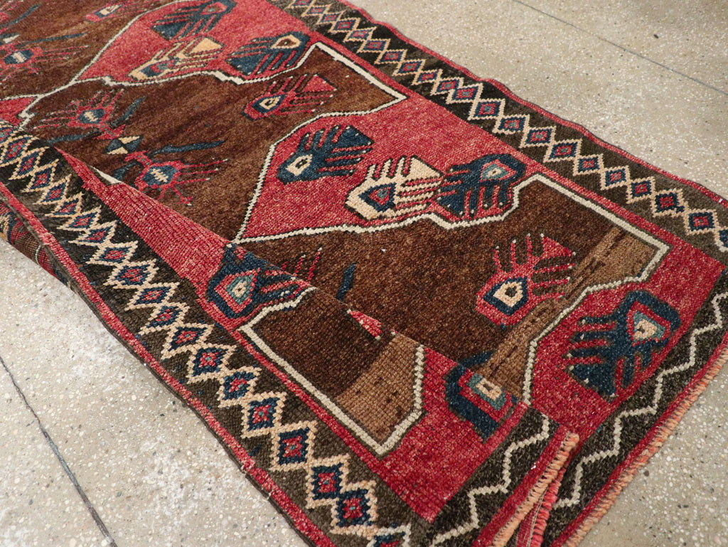 Vintage Turkish Anatolian Wide Gallery Runner, No.33369 - Galerie Shabab