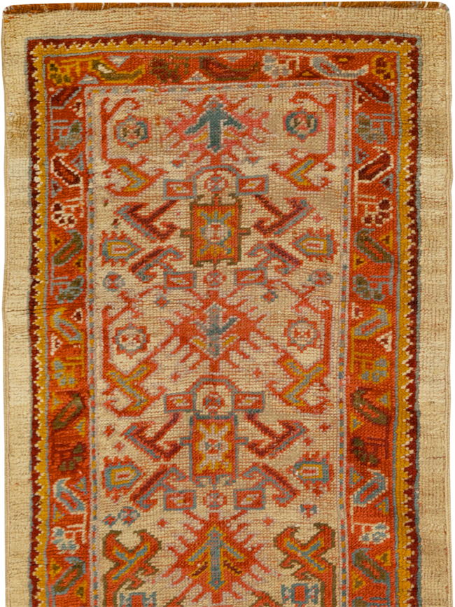 Antique Turkish Oushak Long Runner, No.33379 - Galerie Shabab