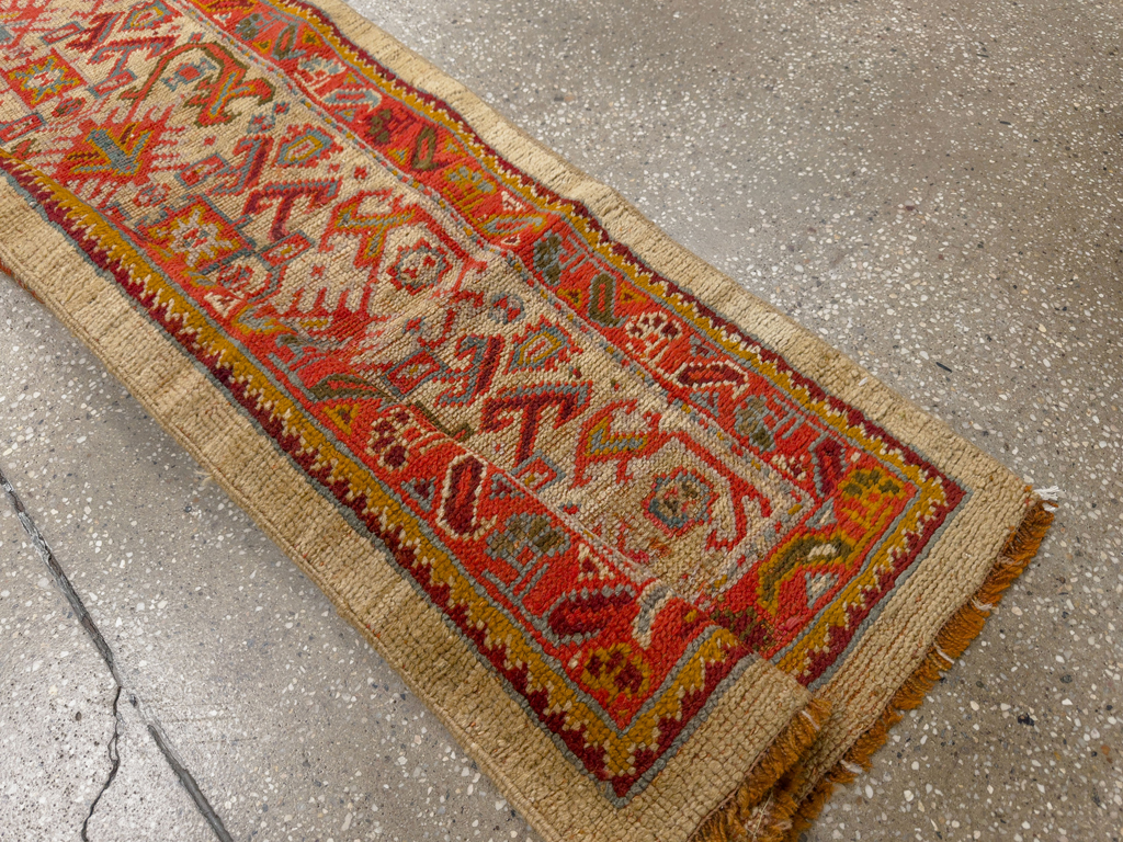 Antique Turkish Oushak Long Runner, No.33379 - Galerie Shabab