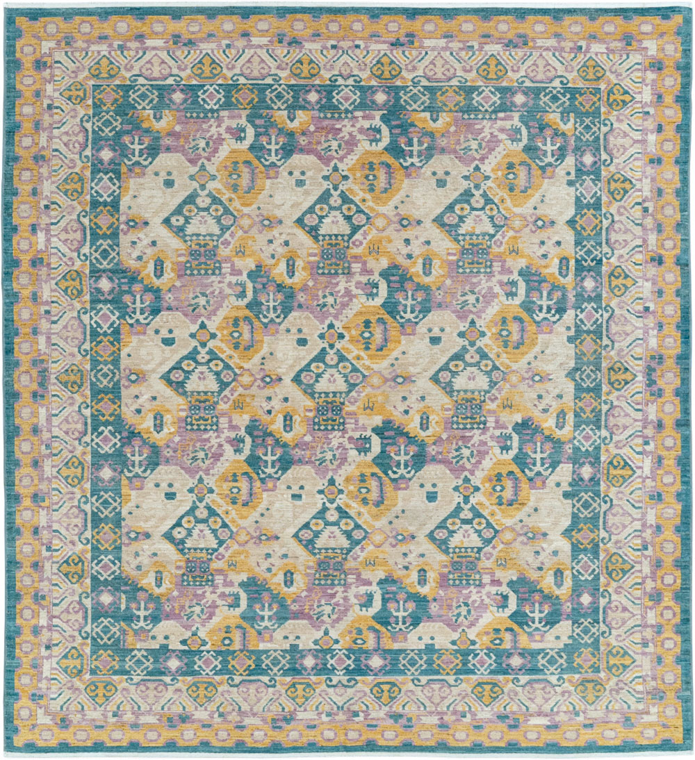 Modern East Turkestan Khotan Room Size Carpet, No.33391 - Galerie Shabab